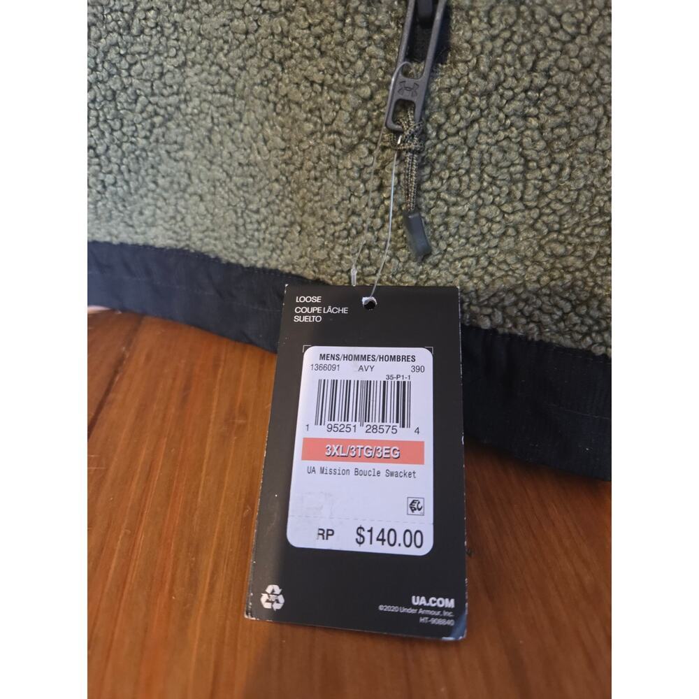 Under Armour Mens UA Mission Boucle Sherpa Jacket Size 3XL  New With Tags!!! - Picture 2 of 8